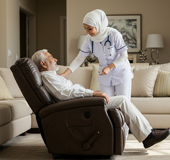دعم الرعاية المنزلية